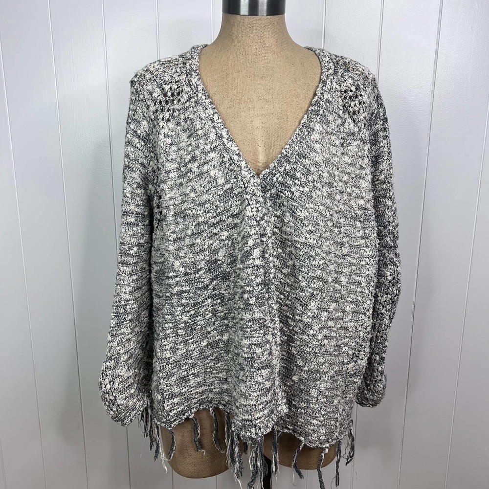 Scotch & Soda Maison‎ Scotch Black and White Open Knit Cardigan SZ OSFM